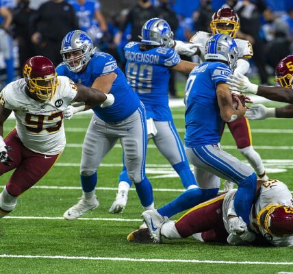 quarterback being tackled