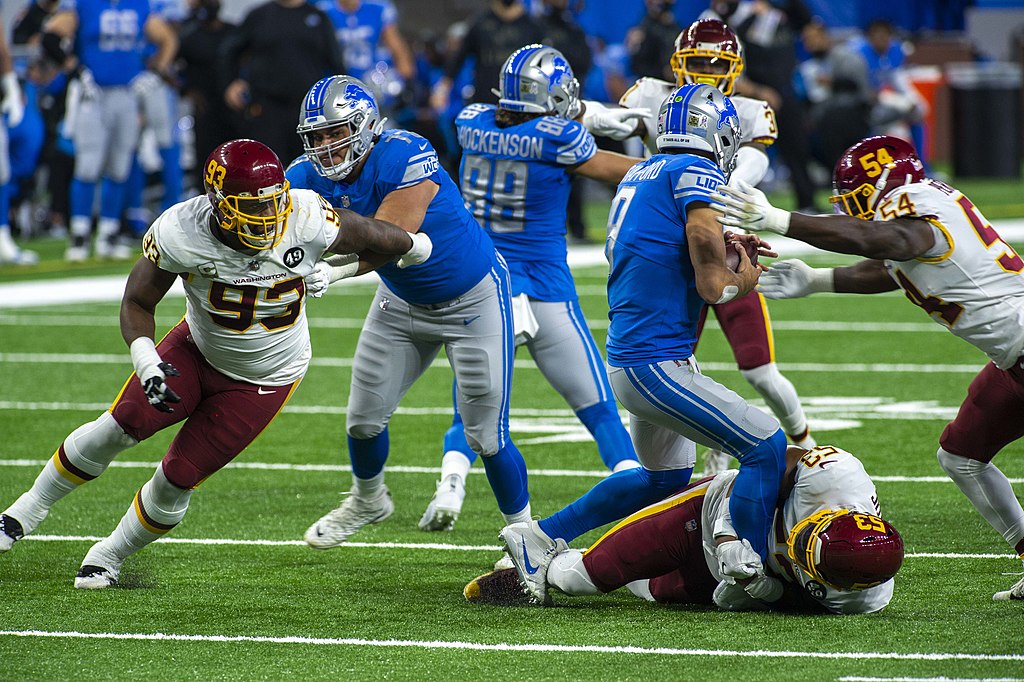 quarterback being tackled